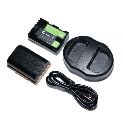 Casell Battery Pack LP-E6n With Dual Charger 1