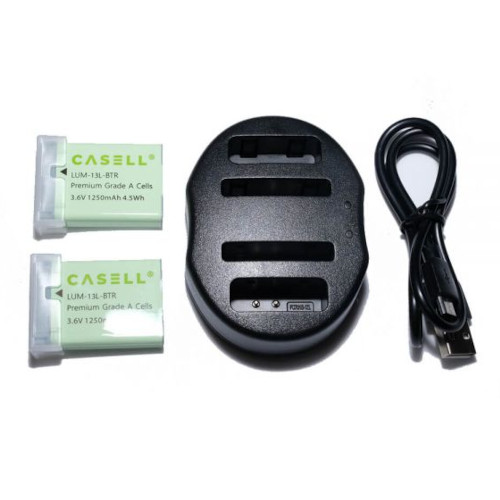 Casell Pack NB-13L With Dual Charger 1